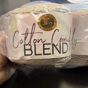 Lion Brand Cotton Candy Blend Yarn - Pastel Multi